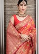 Women's Banarsi Silk Multi Saree With Unstitched Blouse